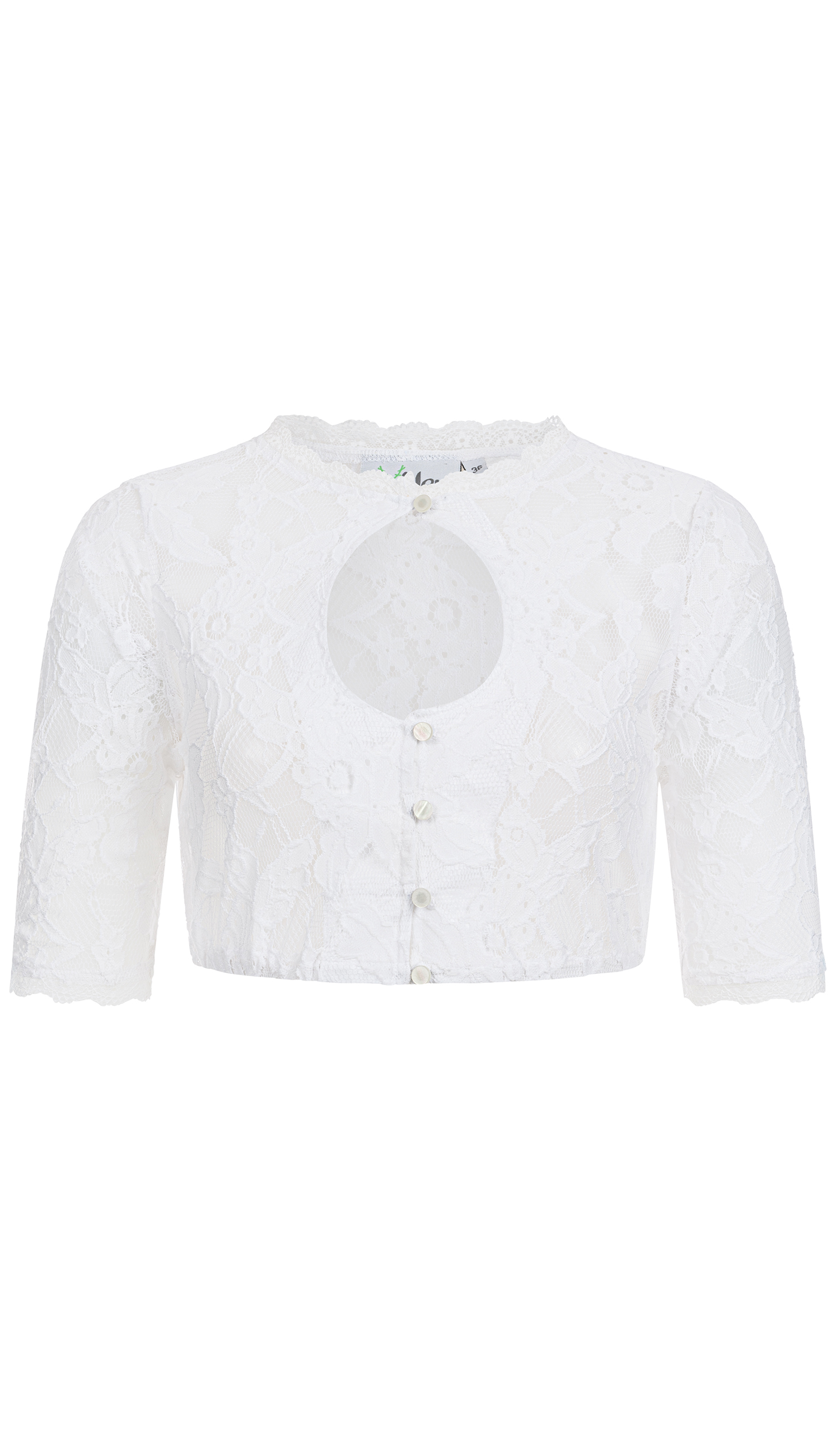 Dirndlbluse Claudia in Edelweiß von Nübler