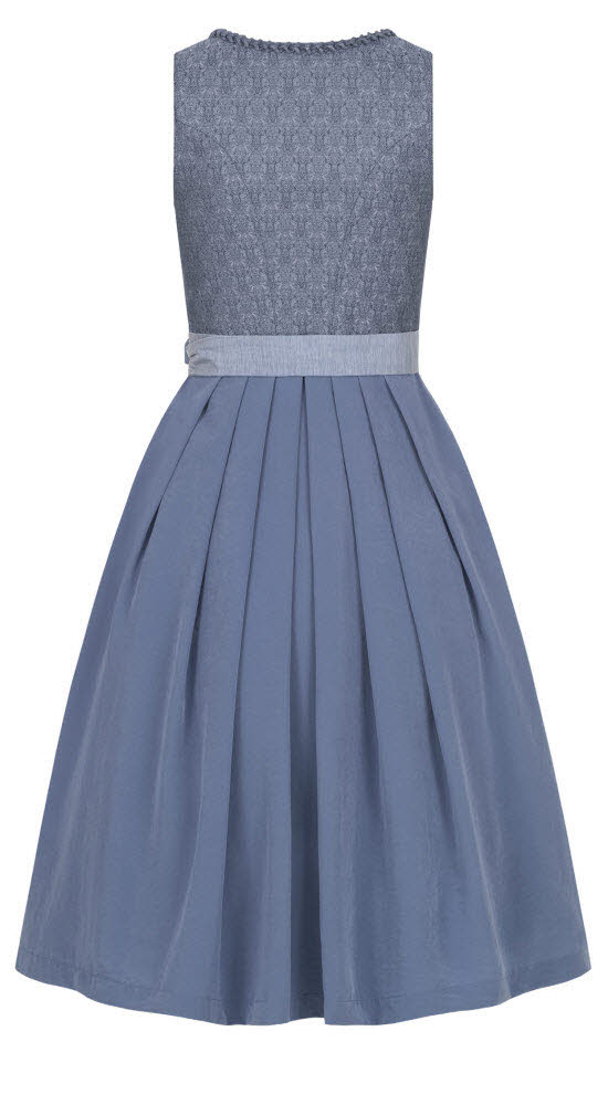 Midi Dirndl Elsa in Rauchblau von Nübler