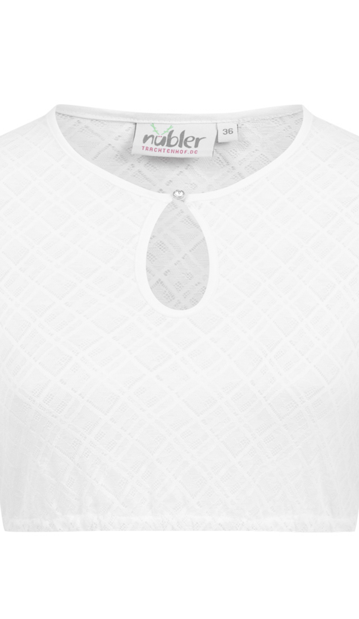 Dirndlbluse Anni in Cremeweiß von Nübler