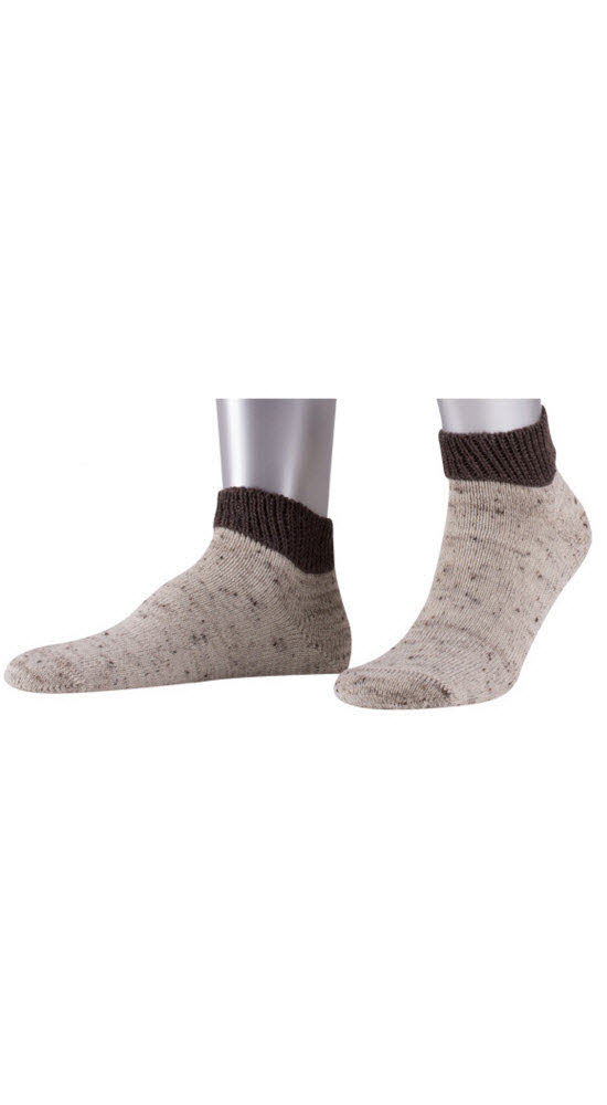 Loferl-Set kurz mit Socken in Natur-Braun von Dirks