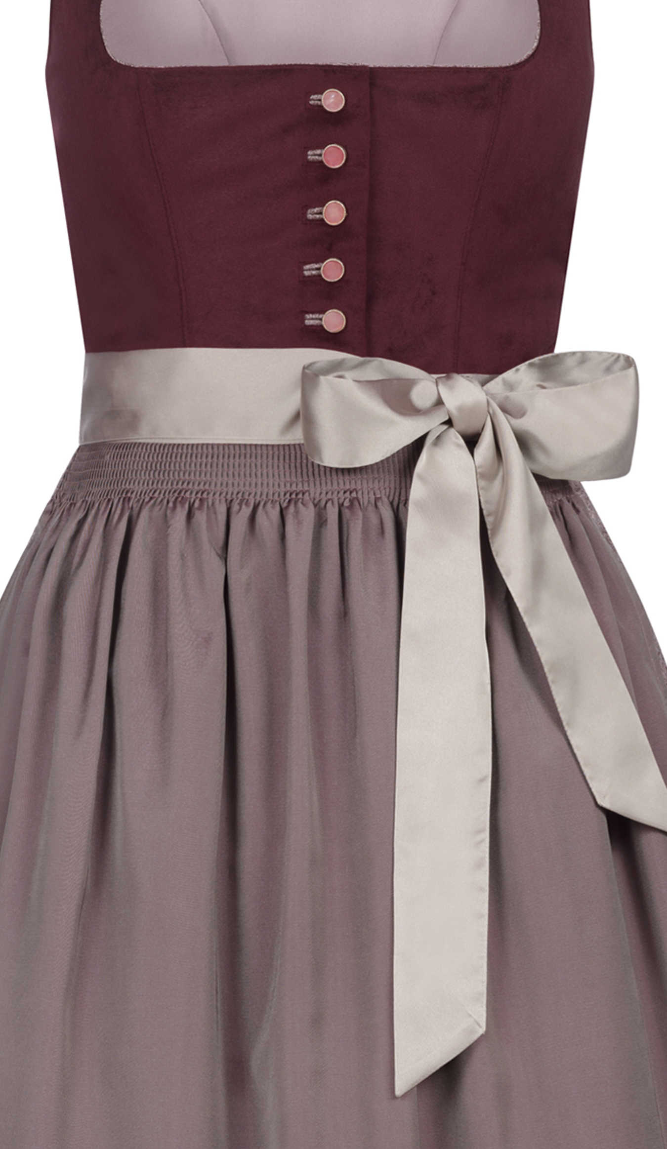 Midi Dirndl Gitte in Pflaume von Nübler