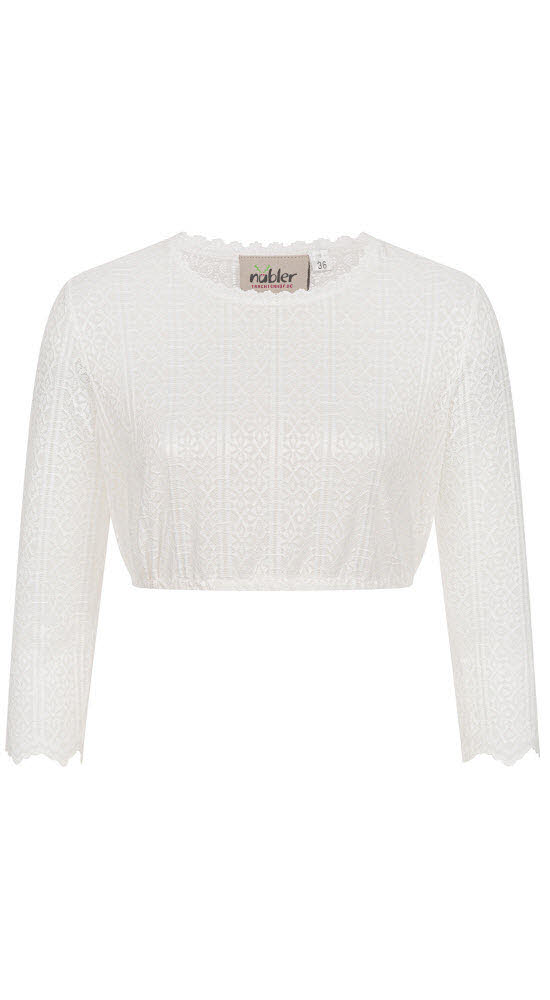 Dirndlbluse Langarm Julia in Creme von Nübler Dirndlbluse Langarm Julia in Creme von Nübler