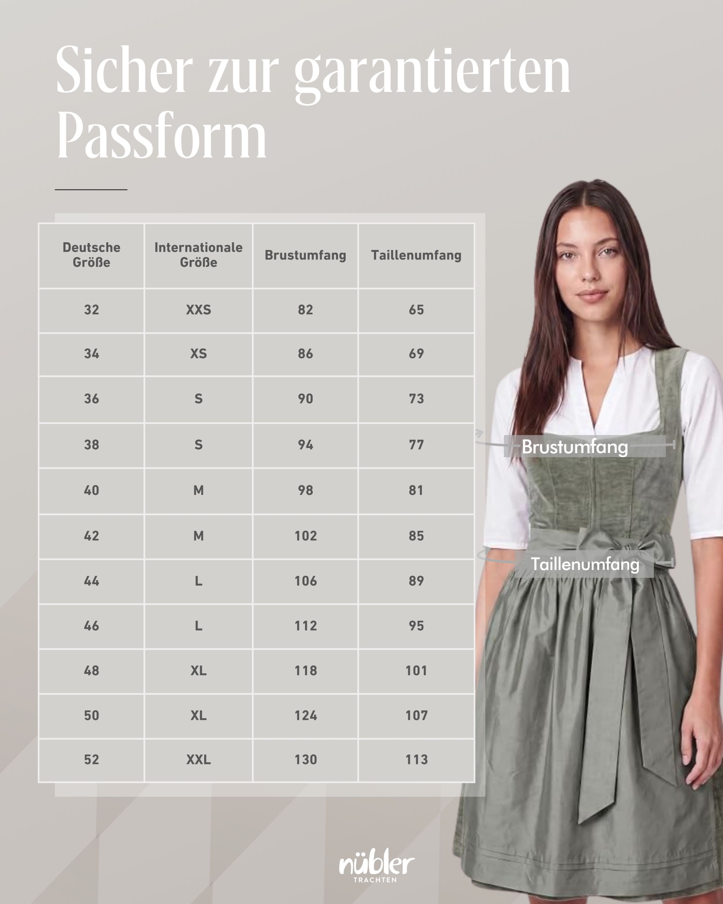 Mini Dirndl Kira in Salbei