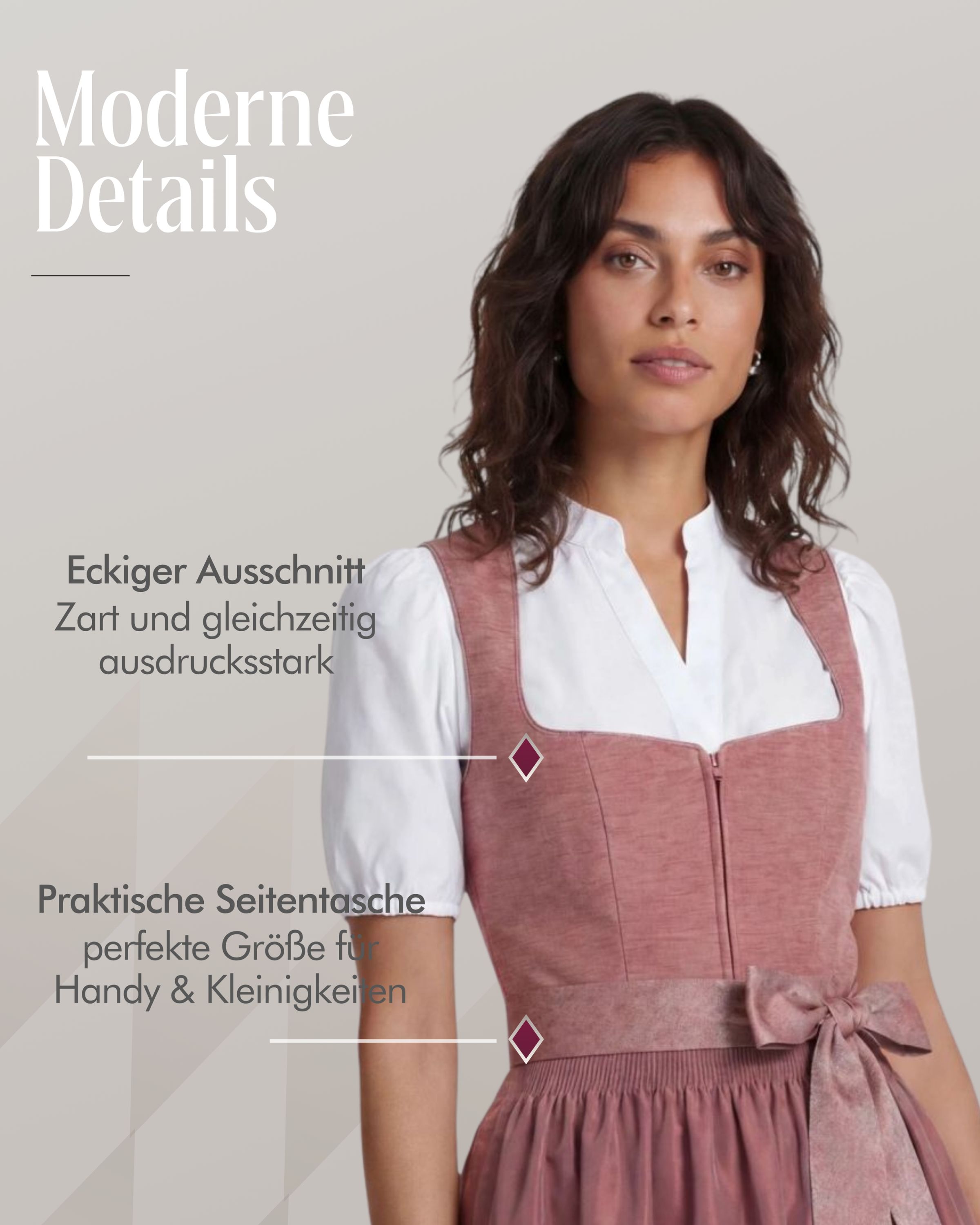 Midi Dirndl Kira in Beere