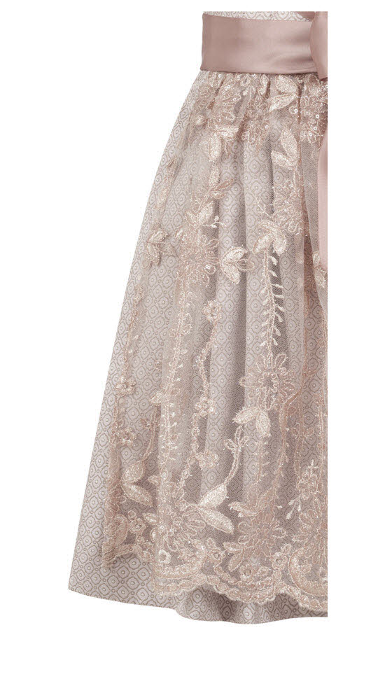 Kinderdirndl 3-teilig Stella in Taupe von Nübler