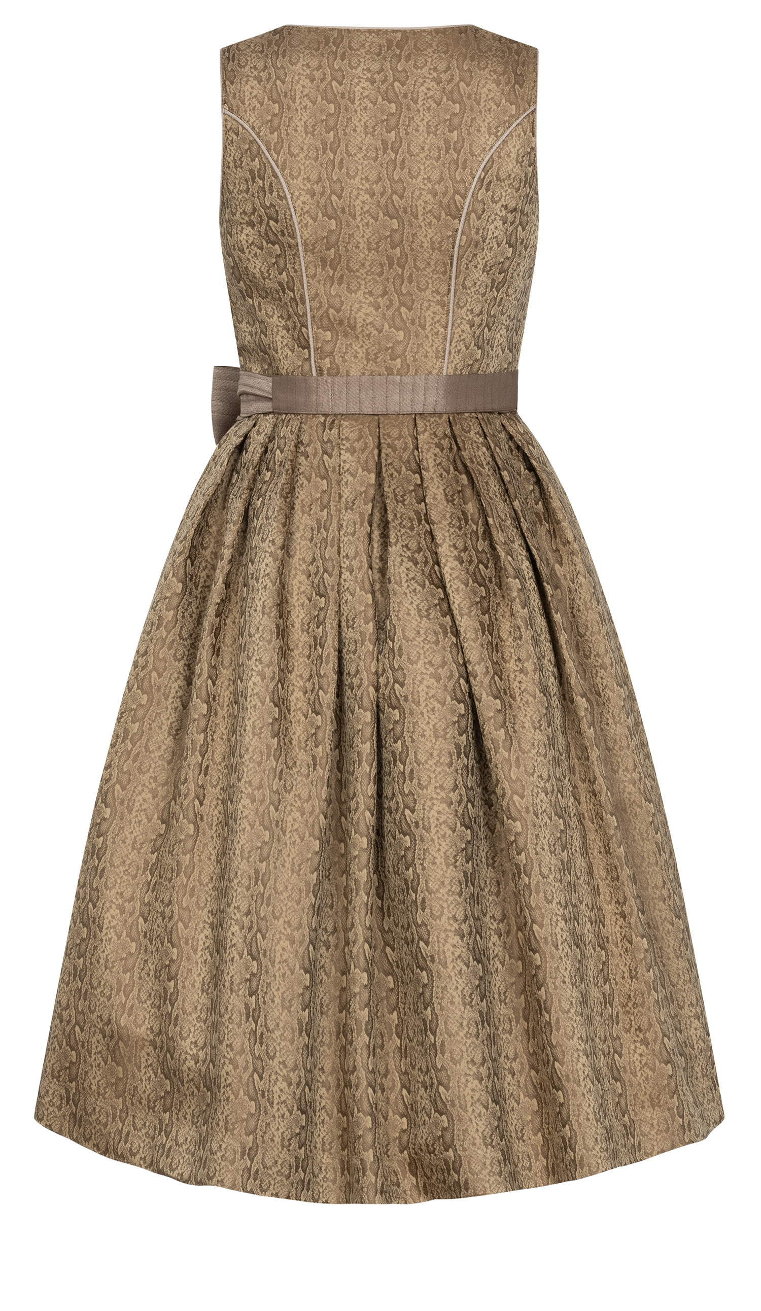 Midi-Dirndl Frieda in Goldbraun von Nübler