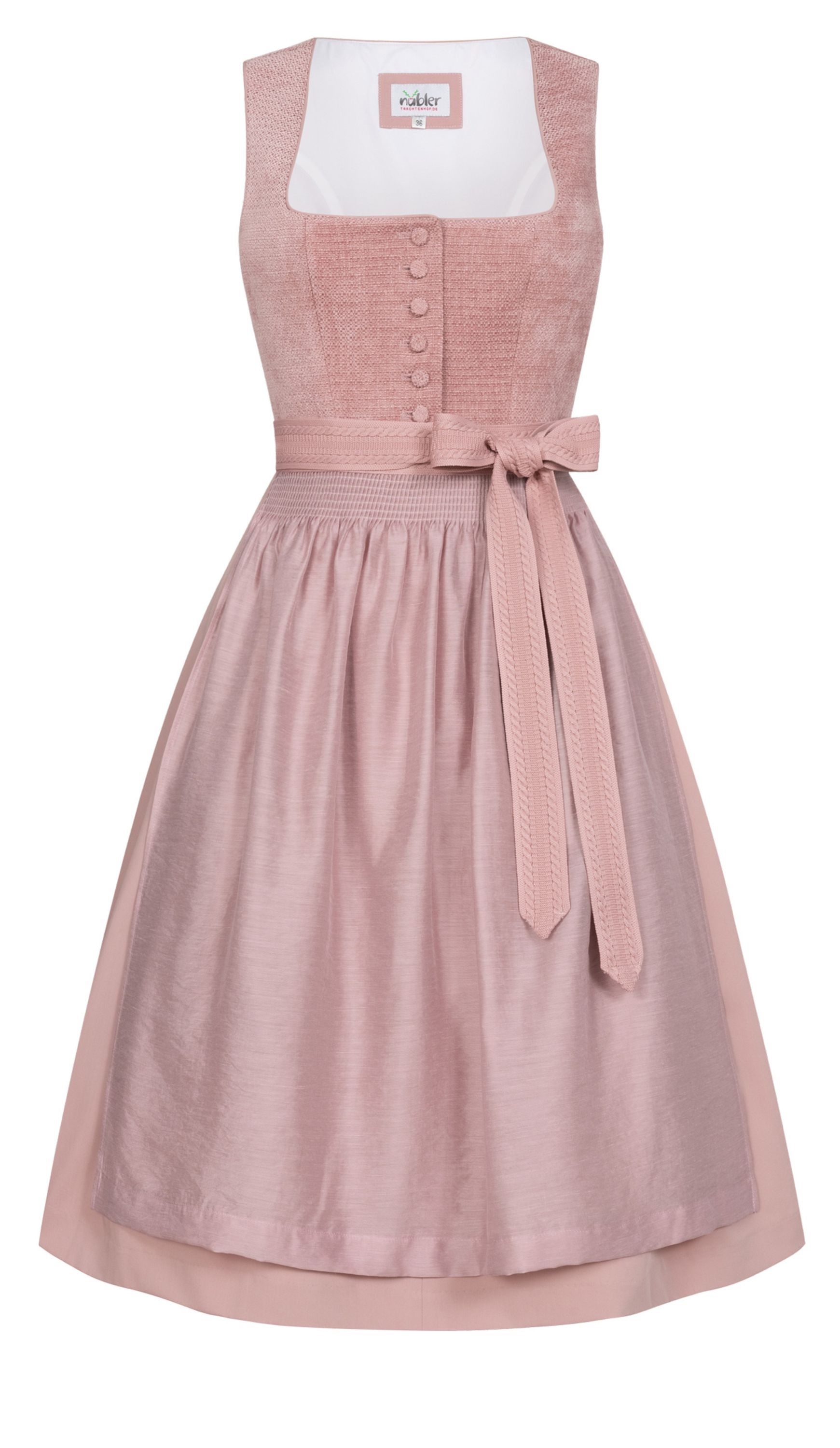 Mididirndl Kayla in Puderrosa von Nübler