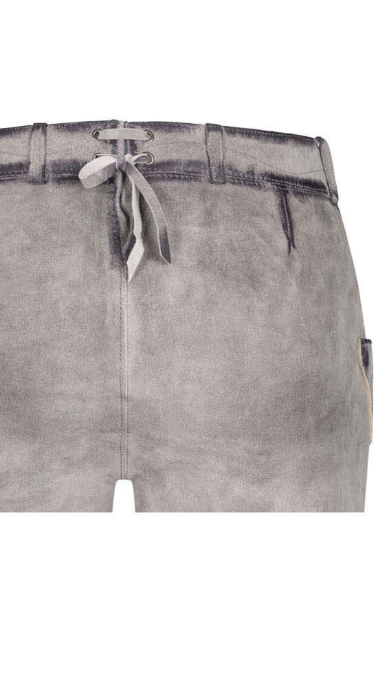 Lederhose kurz Tiana M in Silber von Nübler