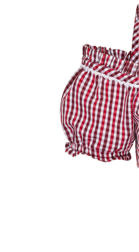 Miederbluse Herta in Rot von Nübler