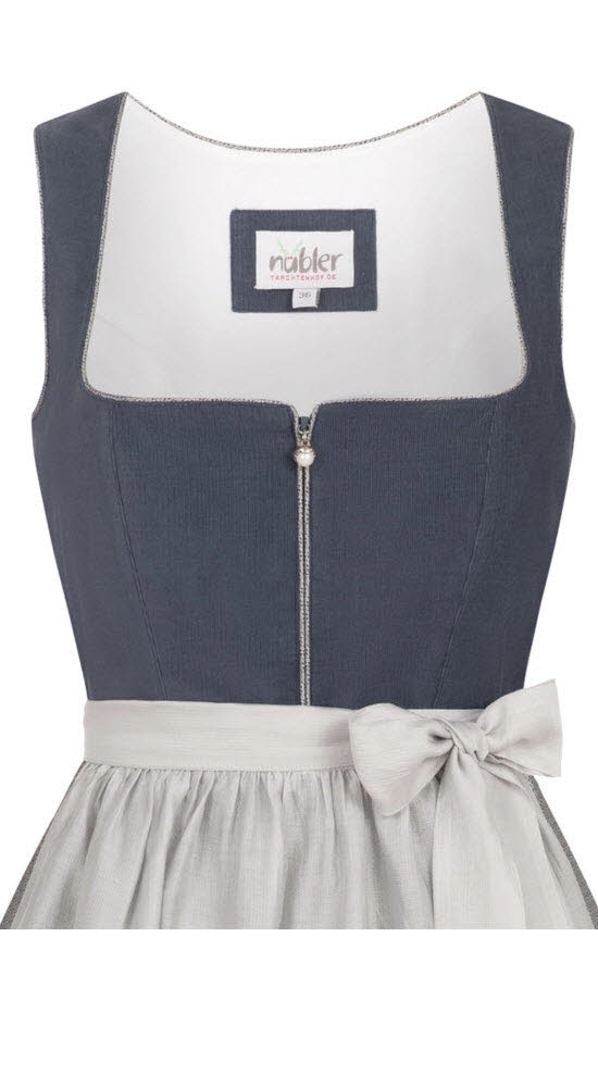 Midi Dirndl Katharina in Blau von Nübler
