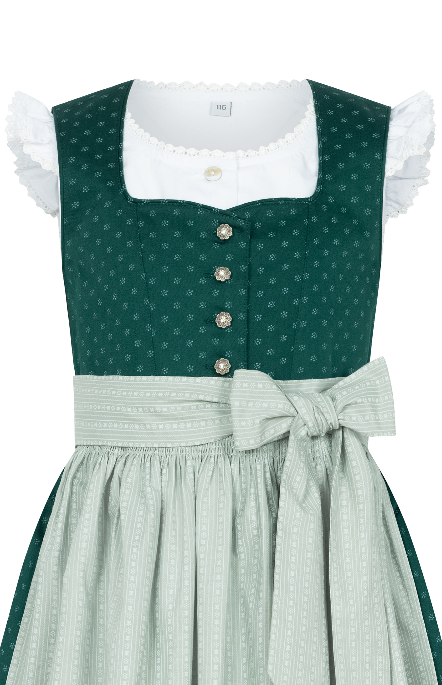 Kinderdirndl Fabia in Tanne-Mint von Nübler