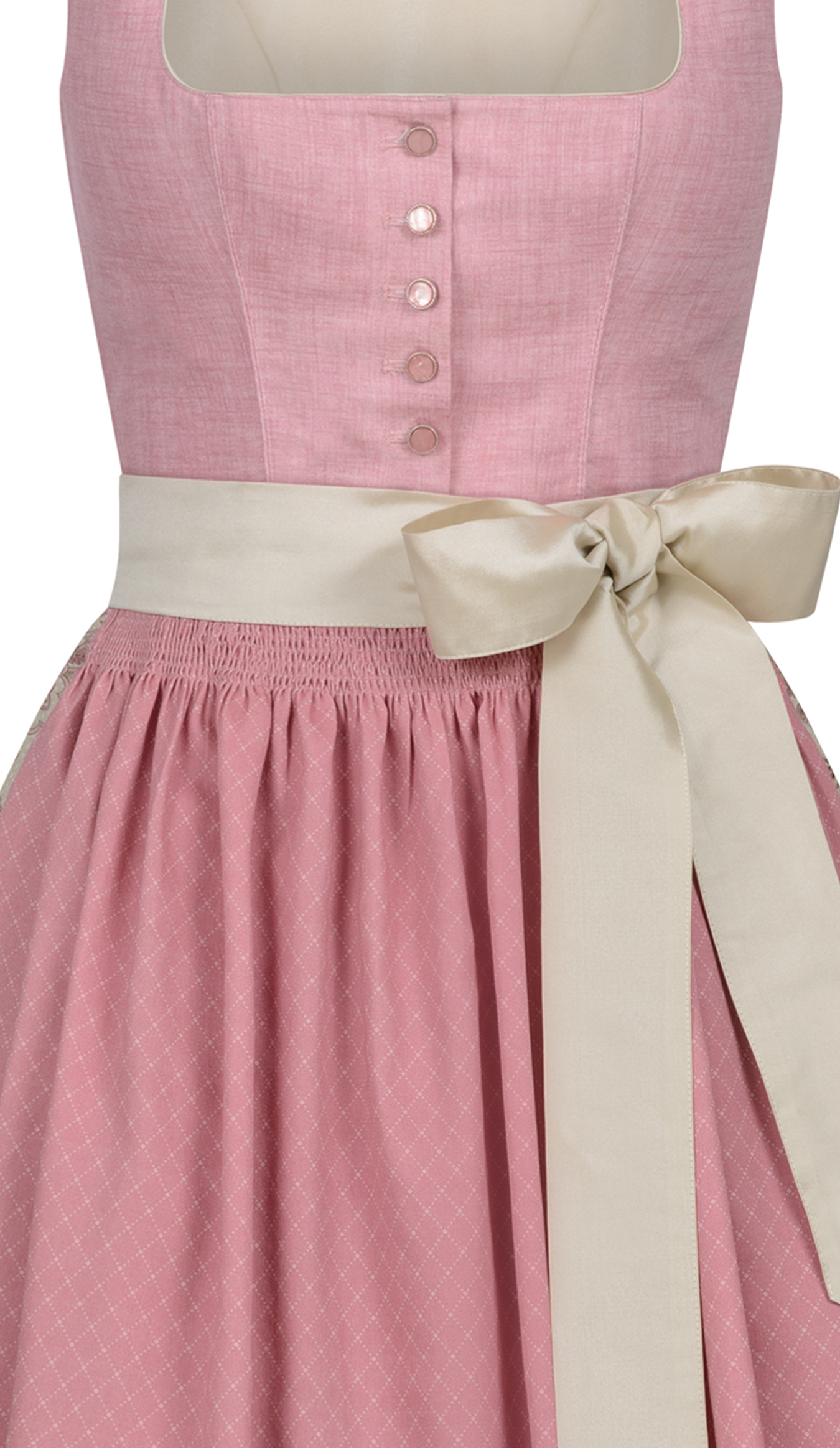 Mididirndl Gina in Rosa von Nübler