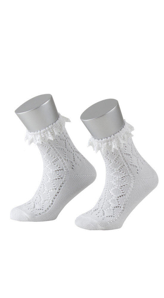 Kinder Socken Biene in Weiß von Dirks
