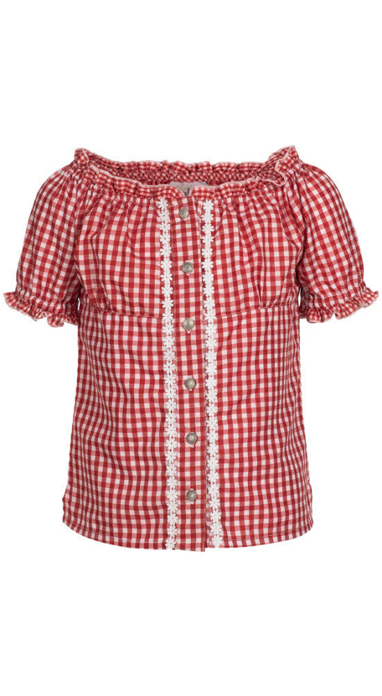 Kinder-Shirt-Bluse Corinna in Rot von Nübler