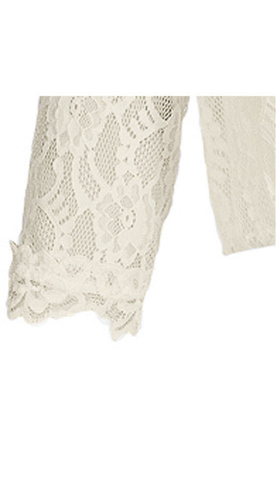 Dirndlbluse 3/4 Arm Laura in Creme von Nübler