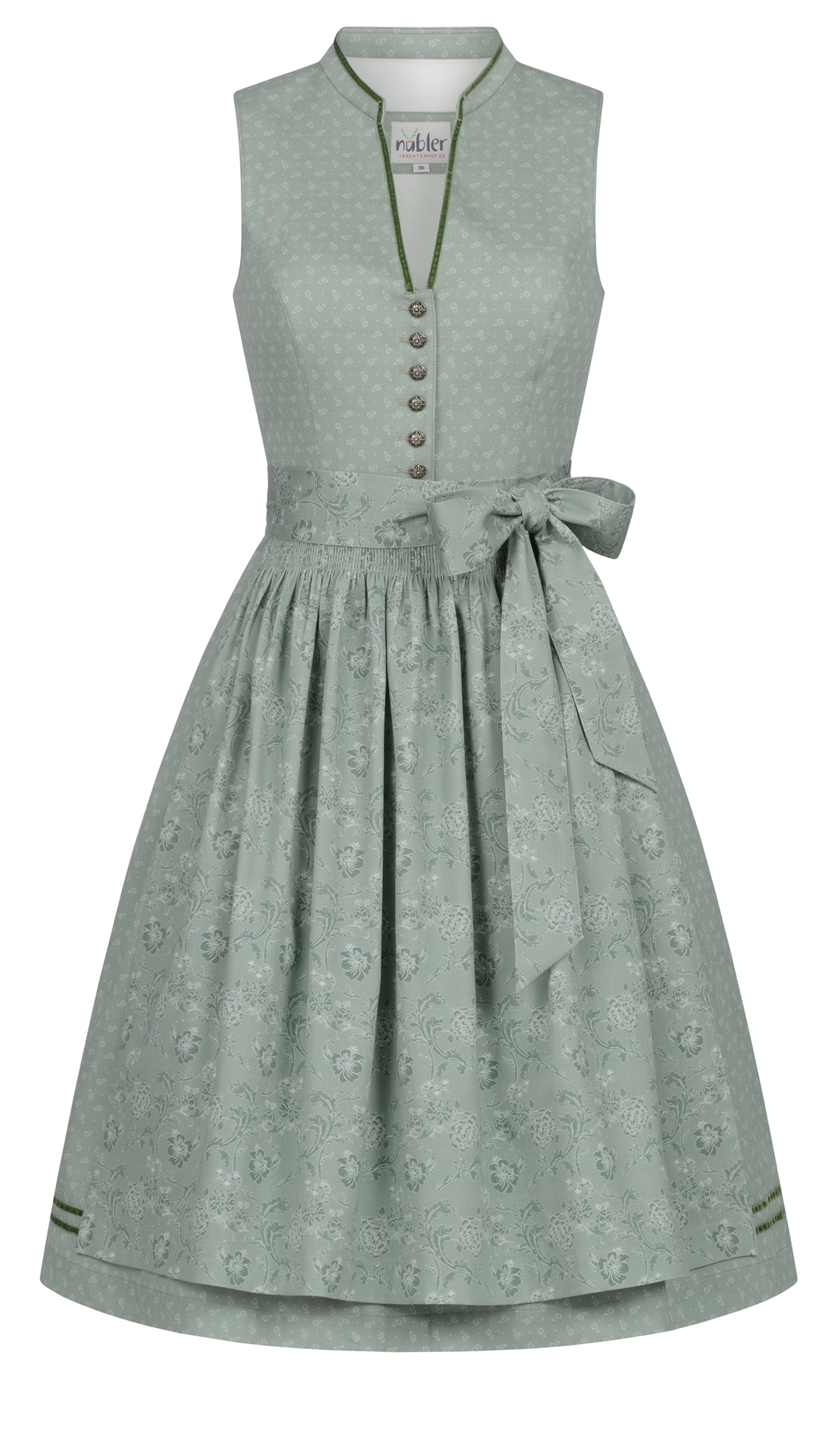 Midi Dirndl Grace in Salbei von Nübler