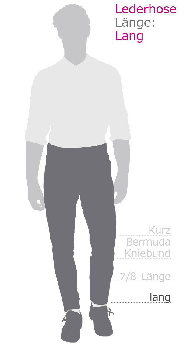 Lederhose lang Wido in Braun von Nübler - Designed in Bavaria