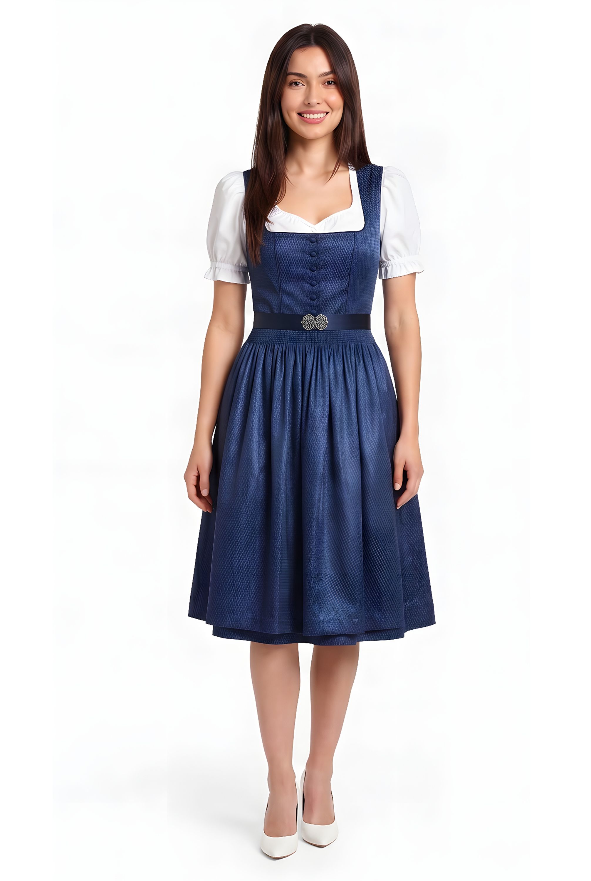 Mididirndl Klarissa in Dunklblau