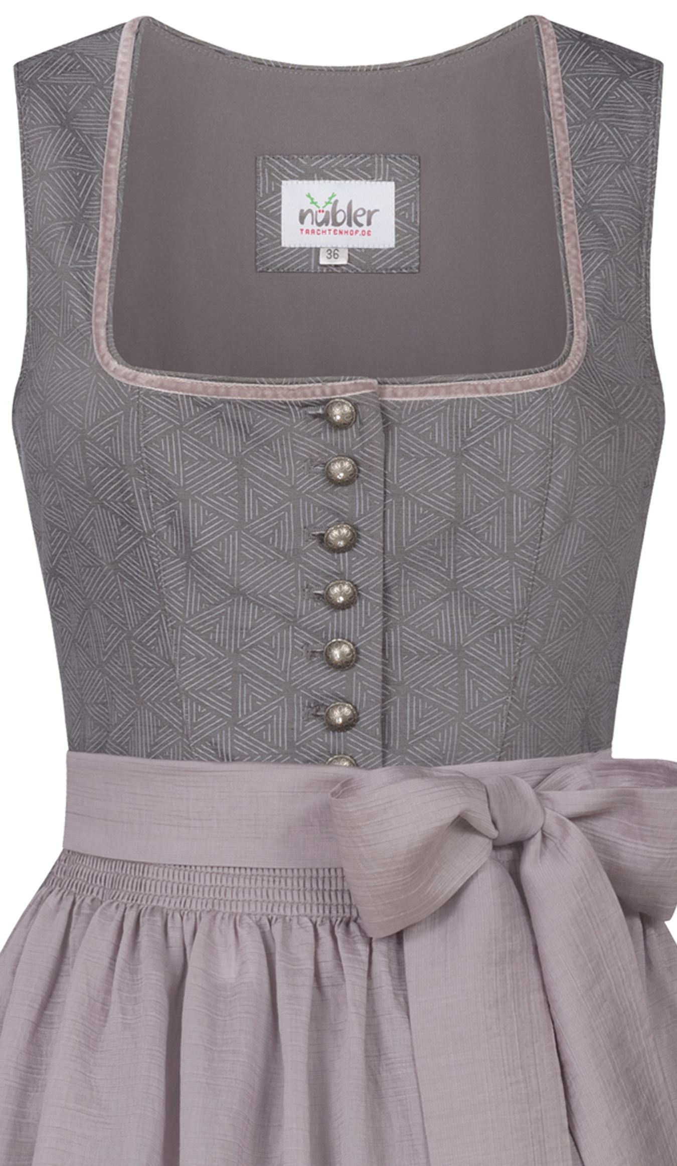 Mididirndl Fabiane in Schiefer von Nübler