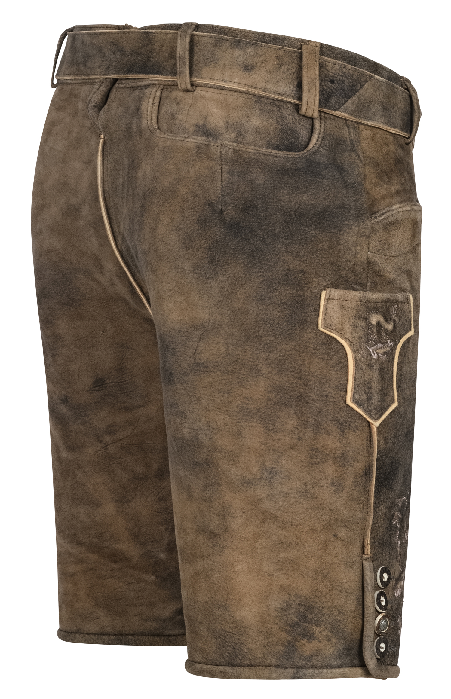 Lederhose Beneditto in Rum von Nübler