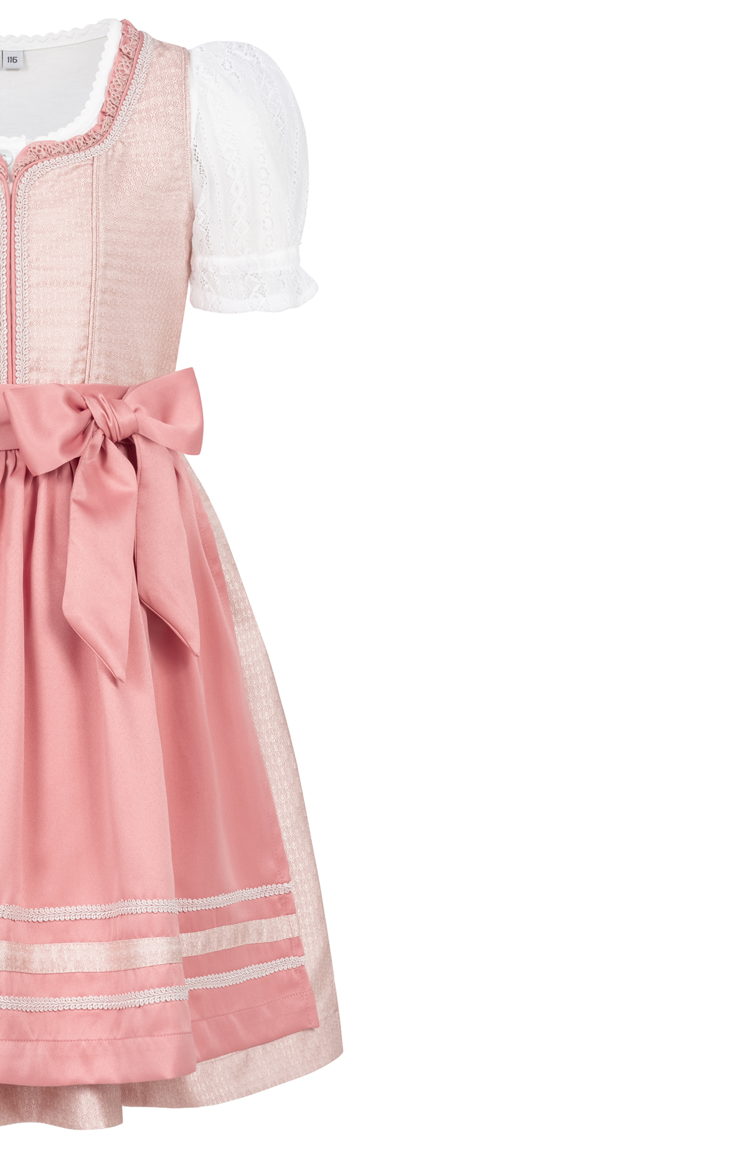 Kinderdirndl Lisa in Peach von Nübler