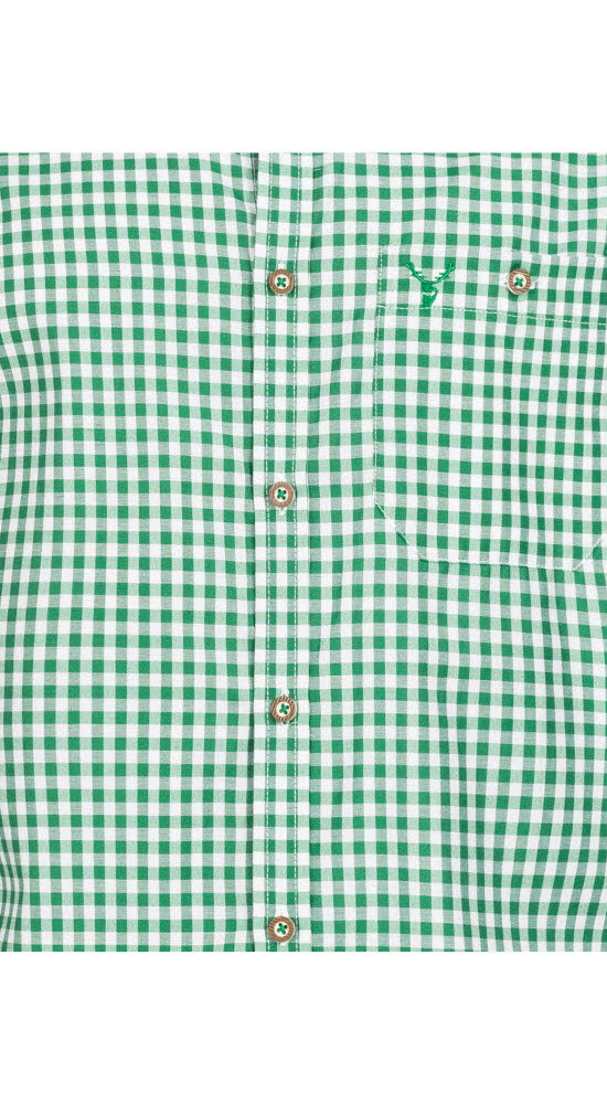 Trachtenhemd Langarm Sepp in Grün von Nübler