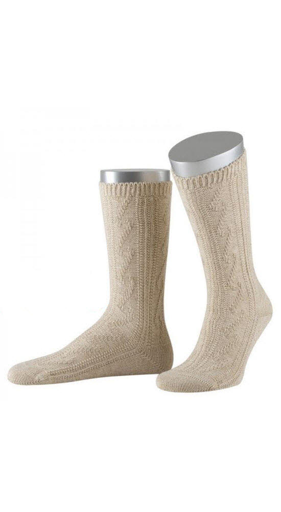 Herren Socken Günter in Natur meliert von Dirks Größe 142