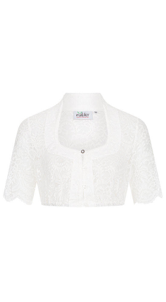 Dirndlbluse kurzarm Berta in Creme von Nübler Dirndlbluse kurzarm Berta in Creme von Nübler