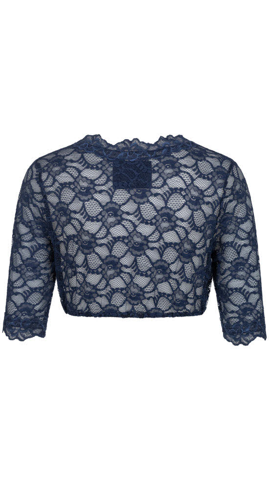 Dirndlbluse 3/4 Arm Laura in Marine von Nübler