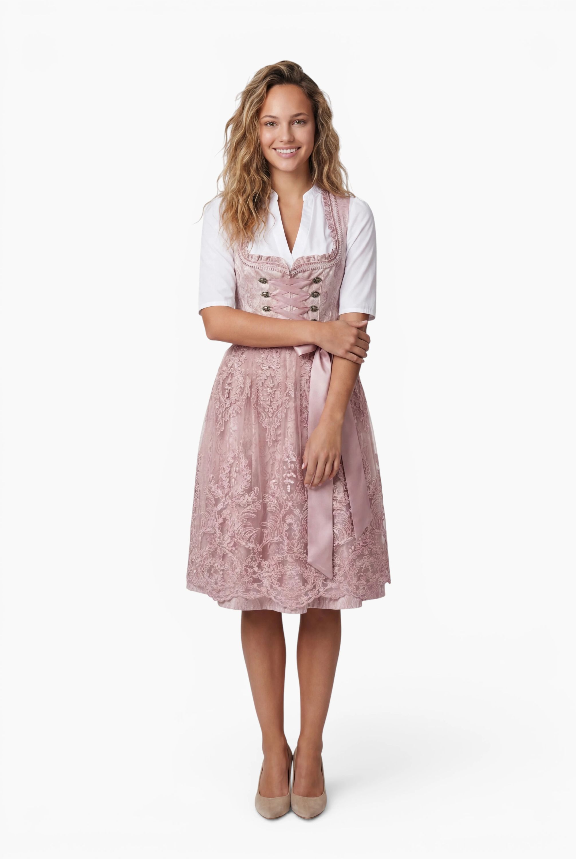 Minidirndl Karoline in Taupe