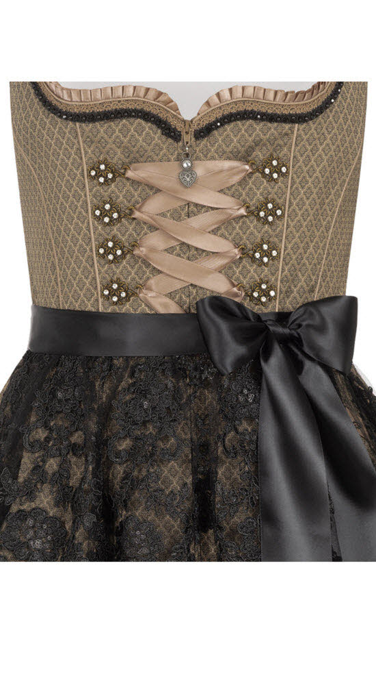 Mini Dirndl Erika in Gold von Nübler