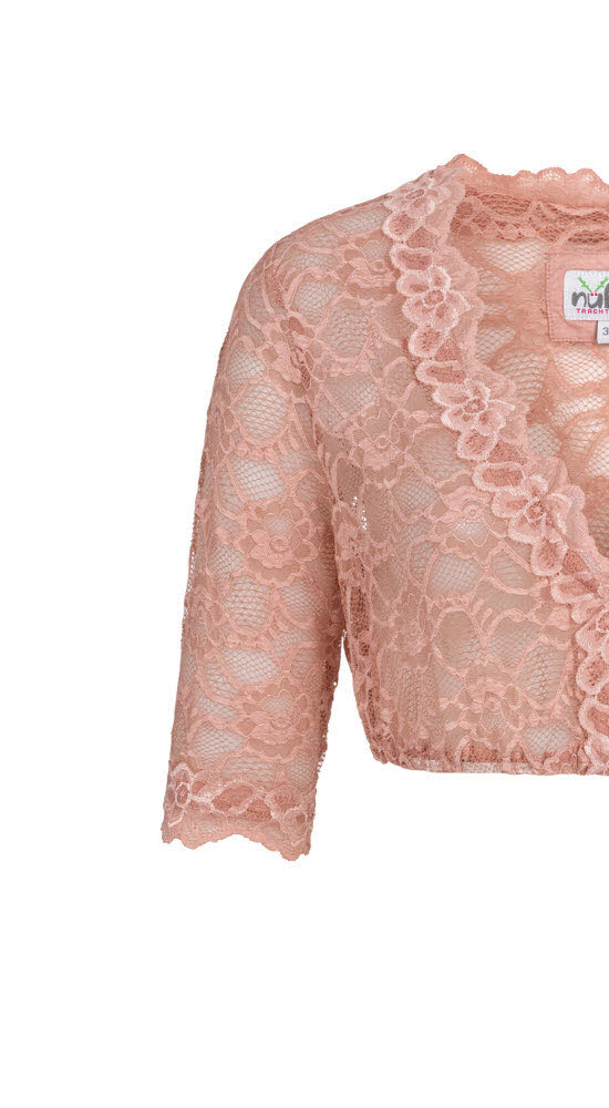 Dirndlbluse 3/4 Arm Laura in Rose von Nübler