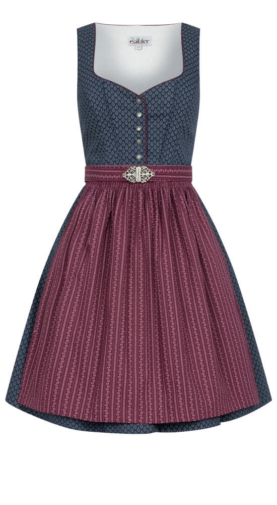 Mini Dirndl Fredericke in Blau von Nübler