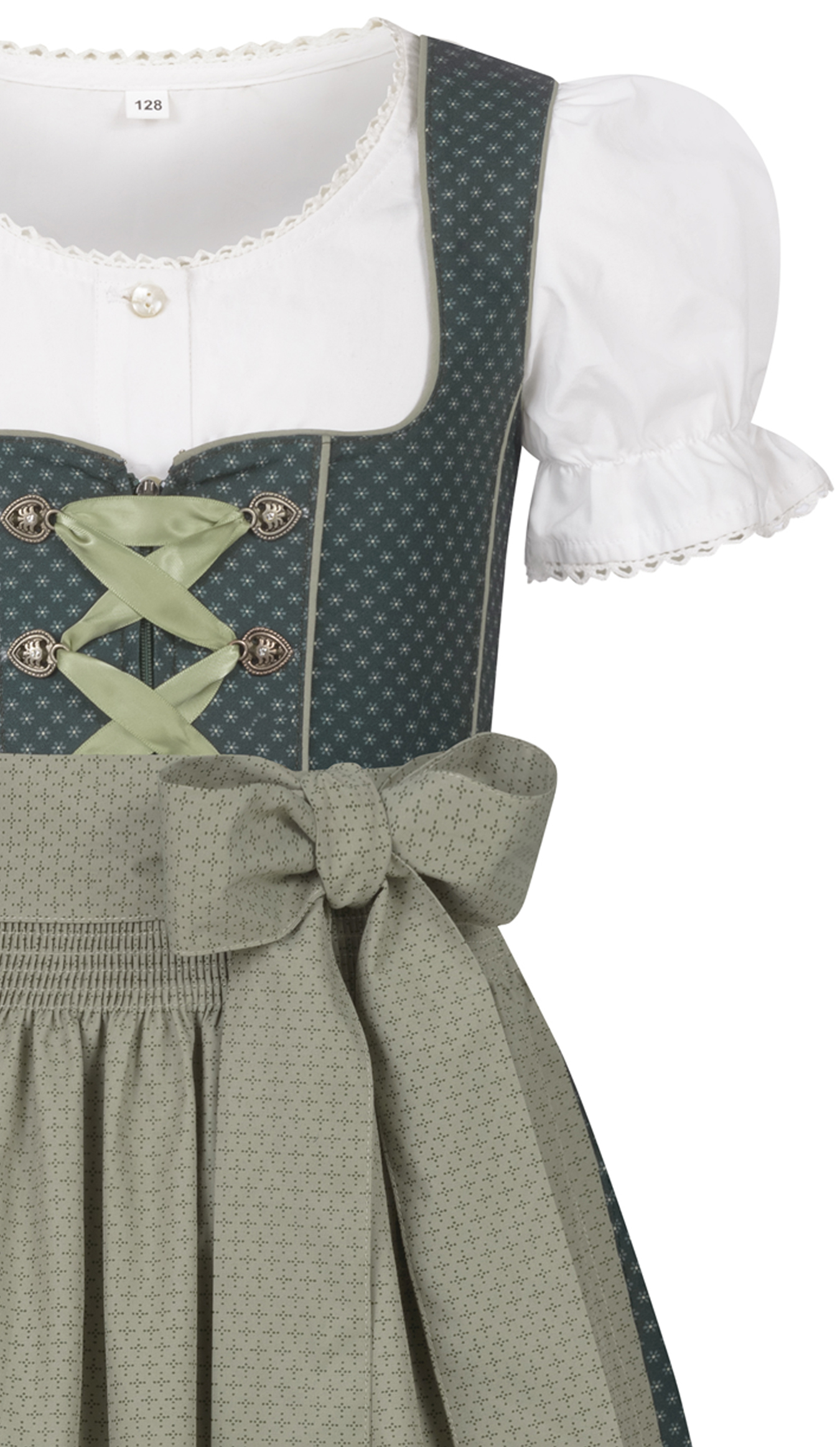 Kinderdirndl Petra in Grün von Nübler