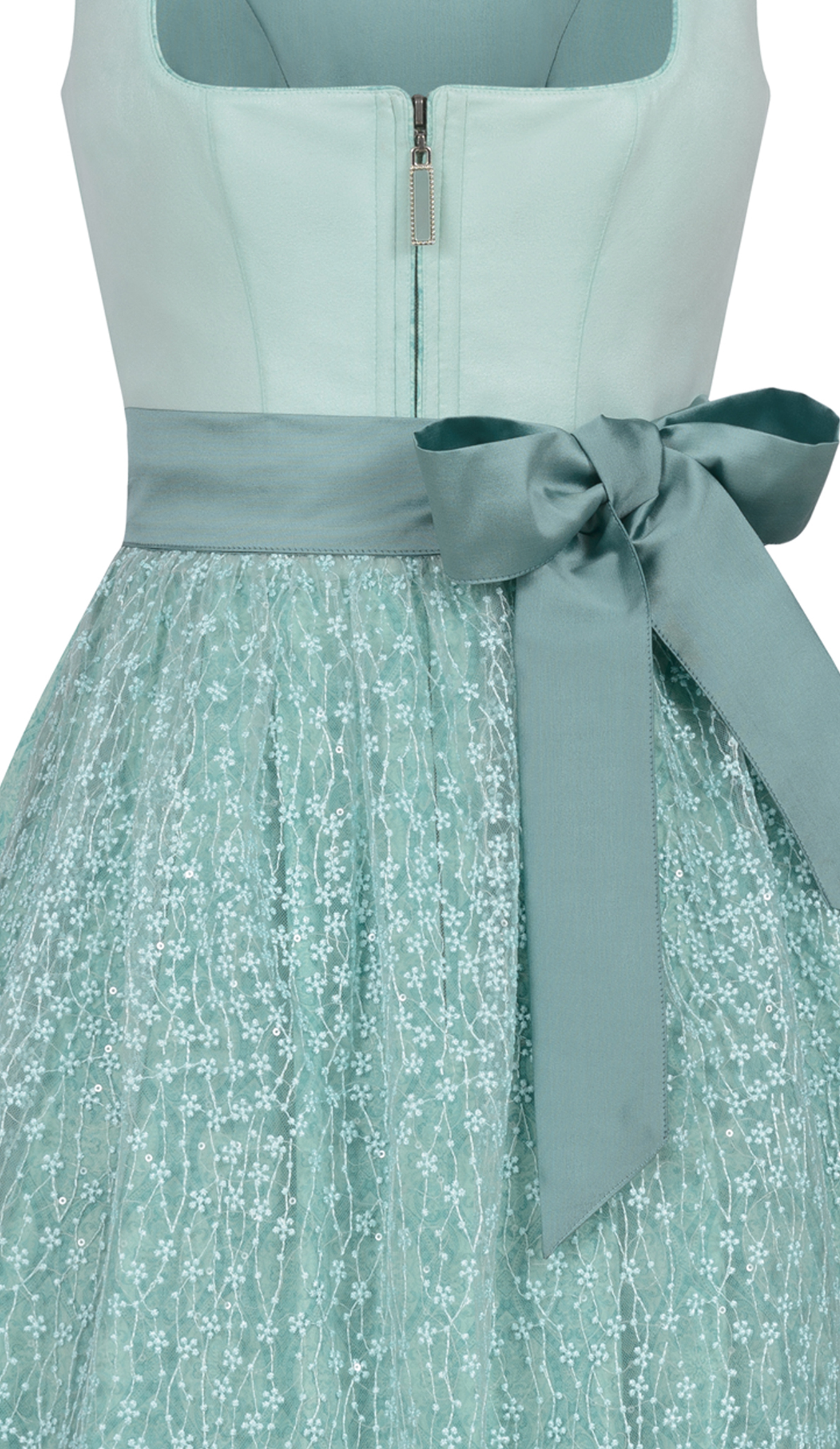 Midi Dirndl Gundi in Aqua von Nübler