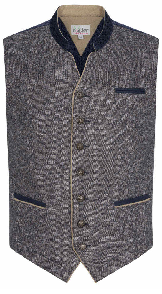 Trachtengilet Bert in Blau von Nübler Trachtengilet Bert in Blau von Nübler