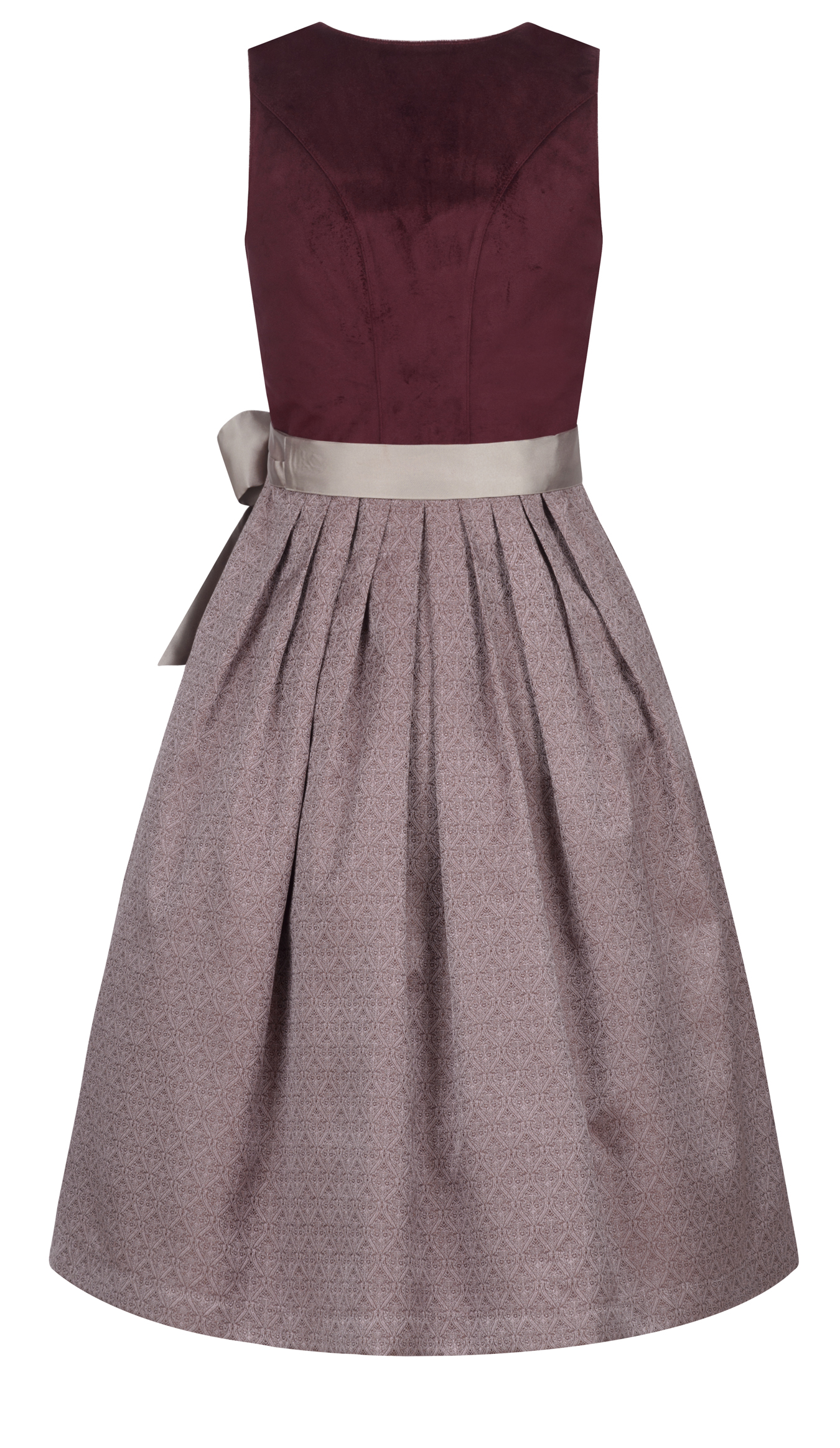 Midi Dirndl Gitte in Pflaume von Nübler