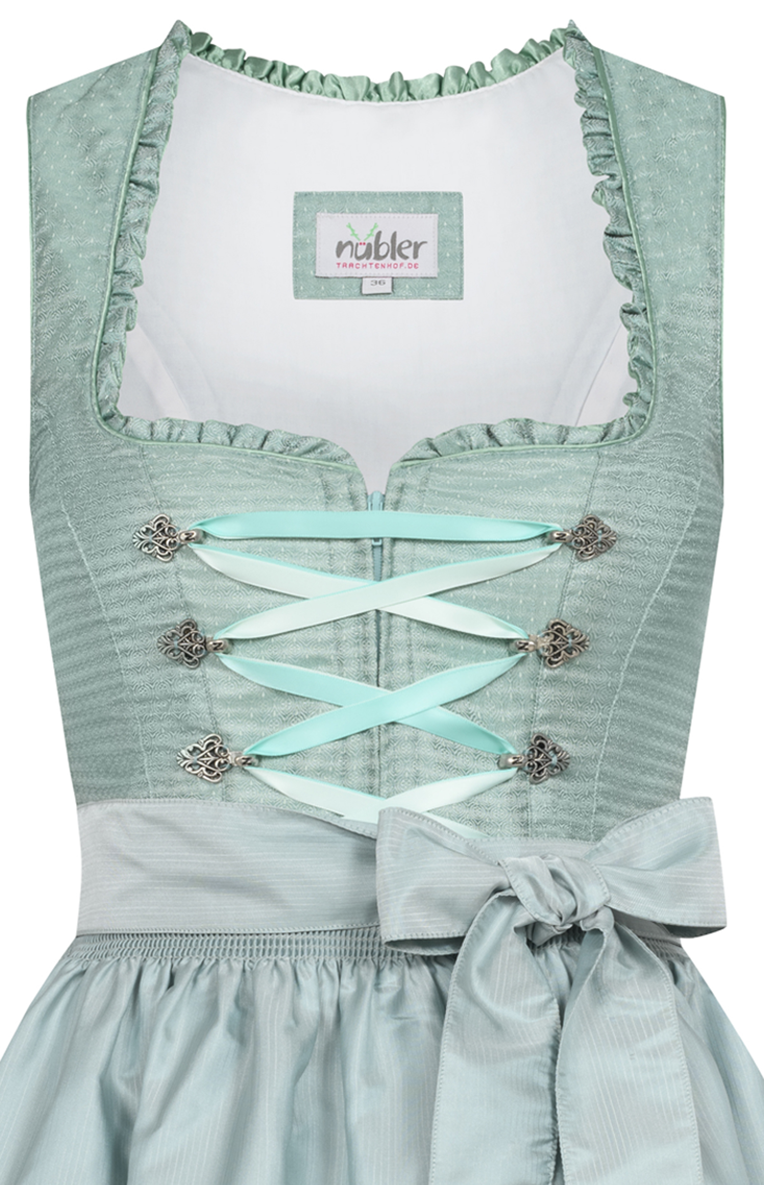 Midi Dirndl Gabrina in Grün von Nübler