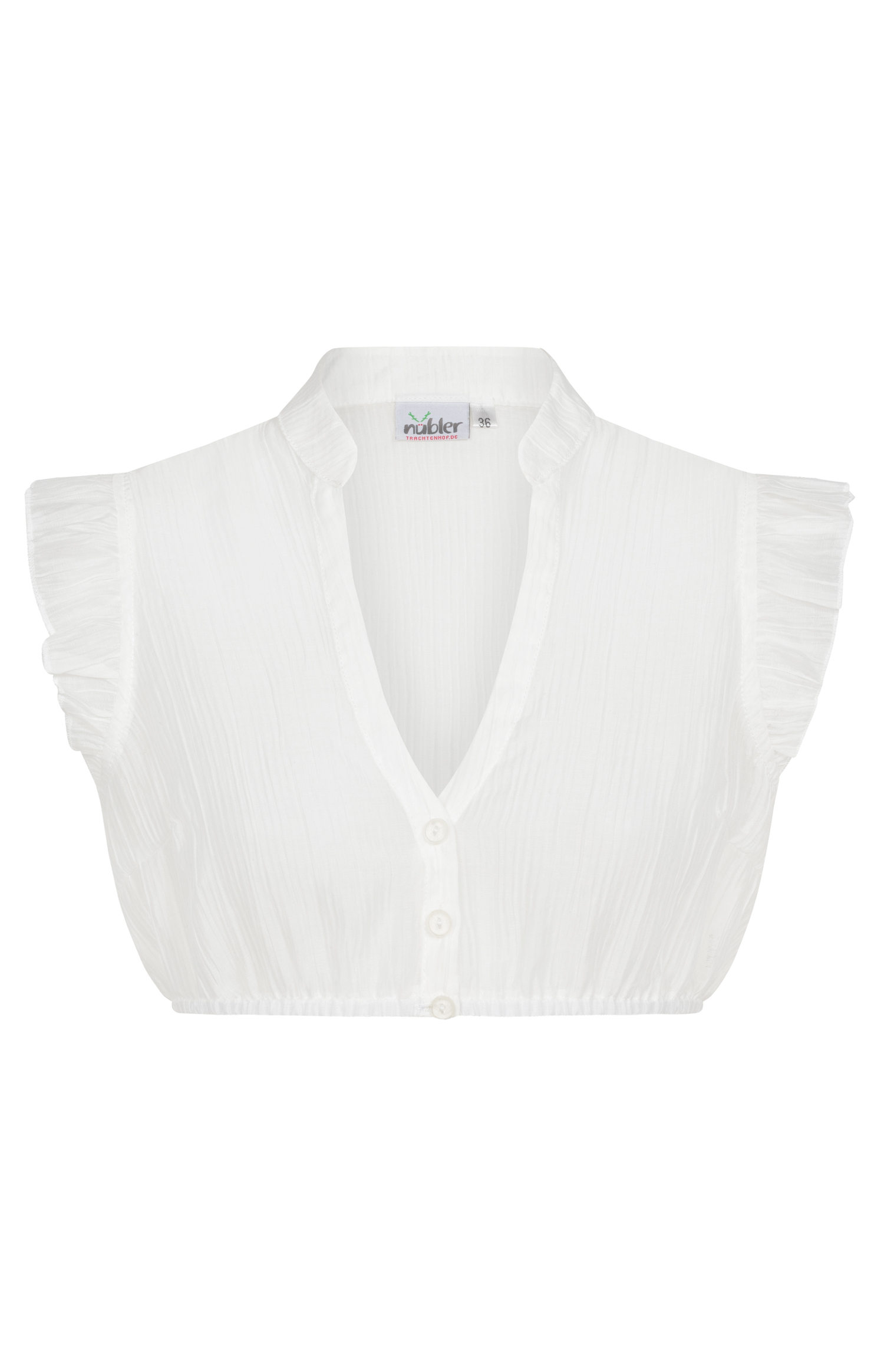 Dirndlbluse Tina Kurzarm in Creme von Nübler