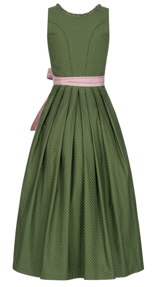 Langes Dirndl Thea in Oliv von Nübler