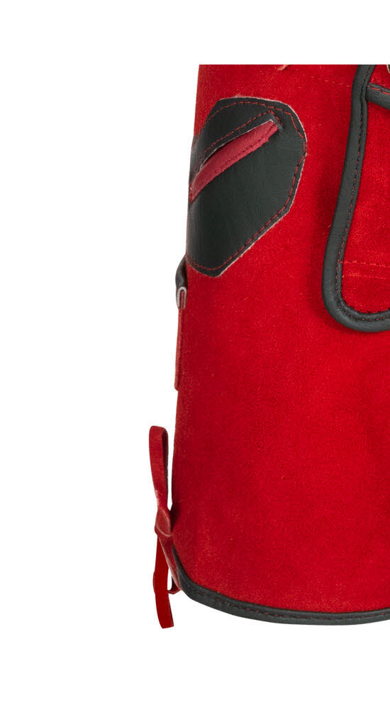 Kinder-Lederhose kurz Bertlein in Rot von Nübler