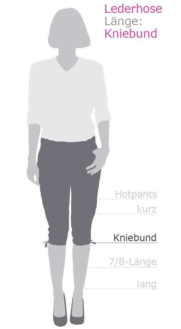 Kniebundlederhose Lisa in Hellbraun von Nübler Designed in Bavaria