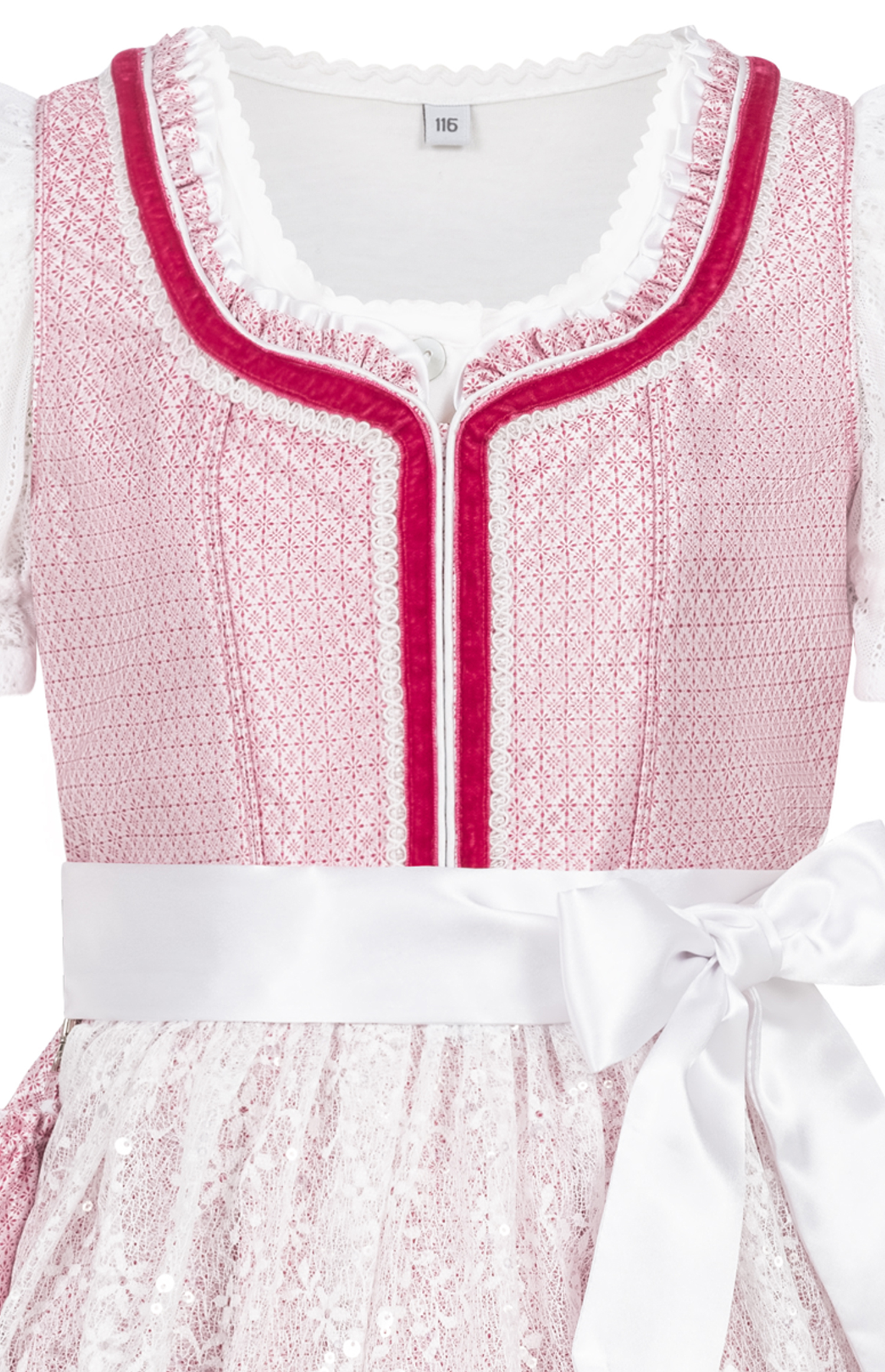 Kinderdirndl Lina in Rosa von Nübler