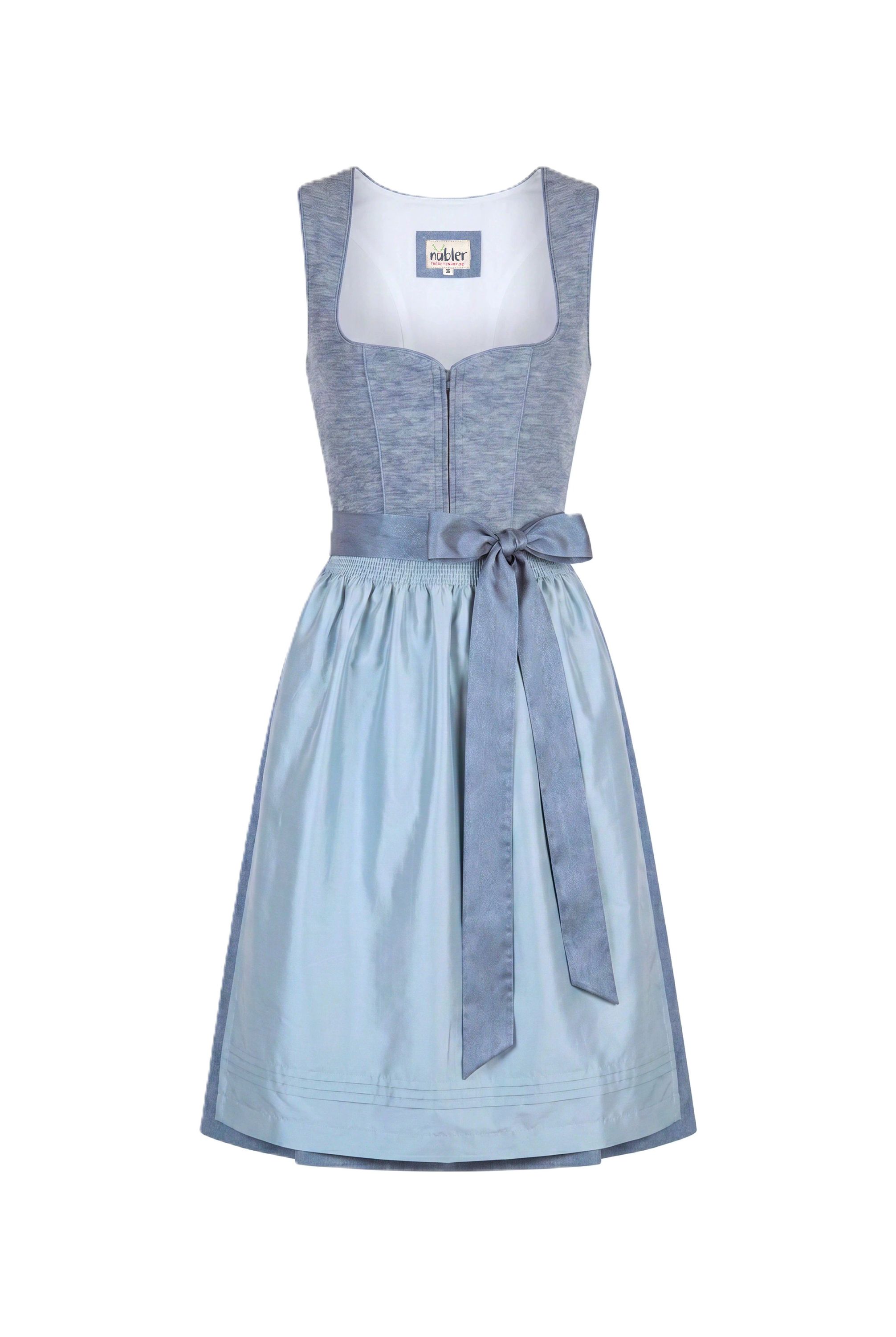 Mididirndl Kira in Rauchblau