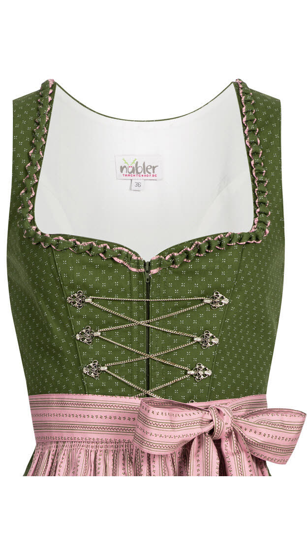 Midi Dirndl Thea in Oliv von Nübler