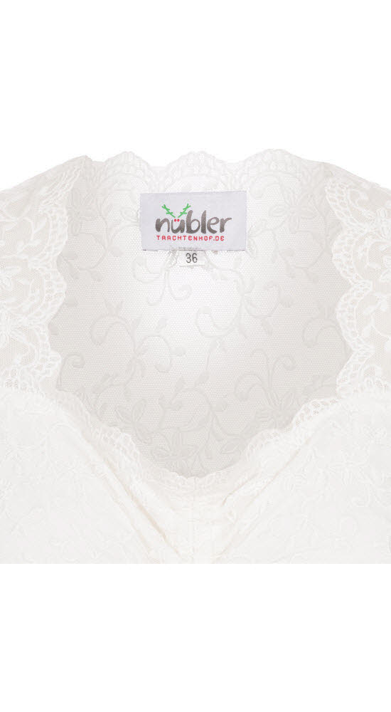 Dirndlbluse Kurzarm Lisa in Creme von Nübler