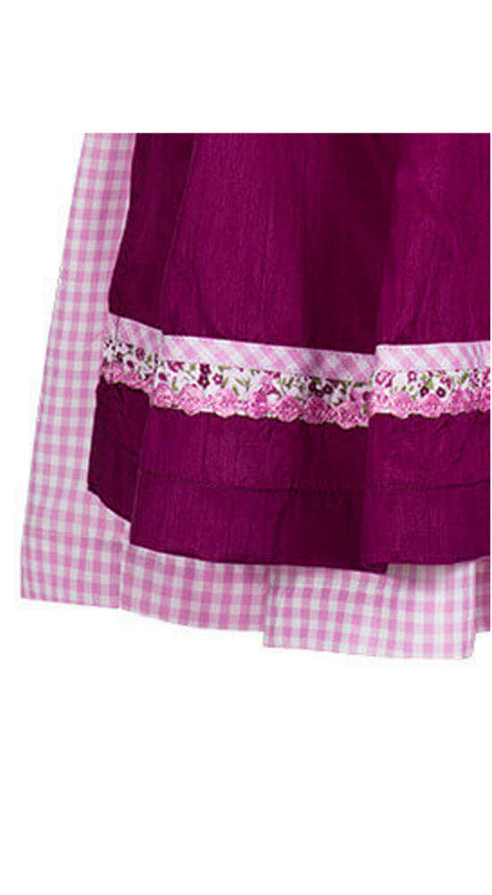 Kinderdirndl Nadja in Beere, 3-teiliges Set