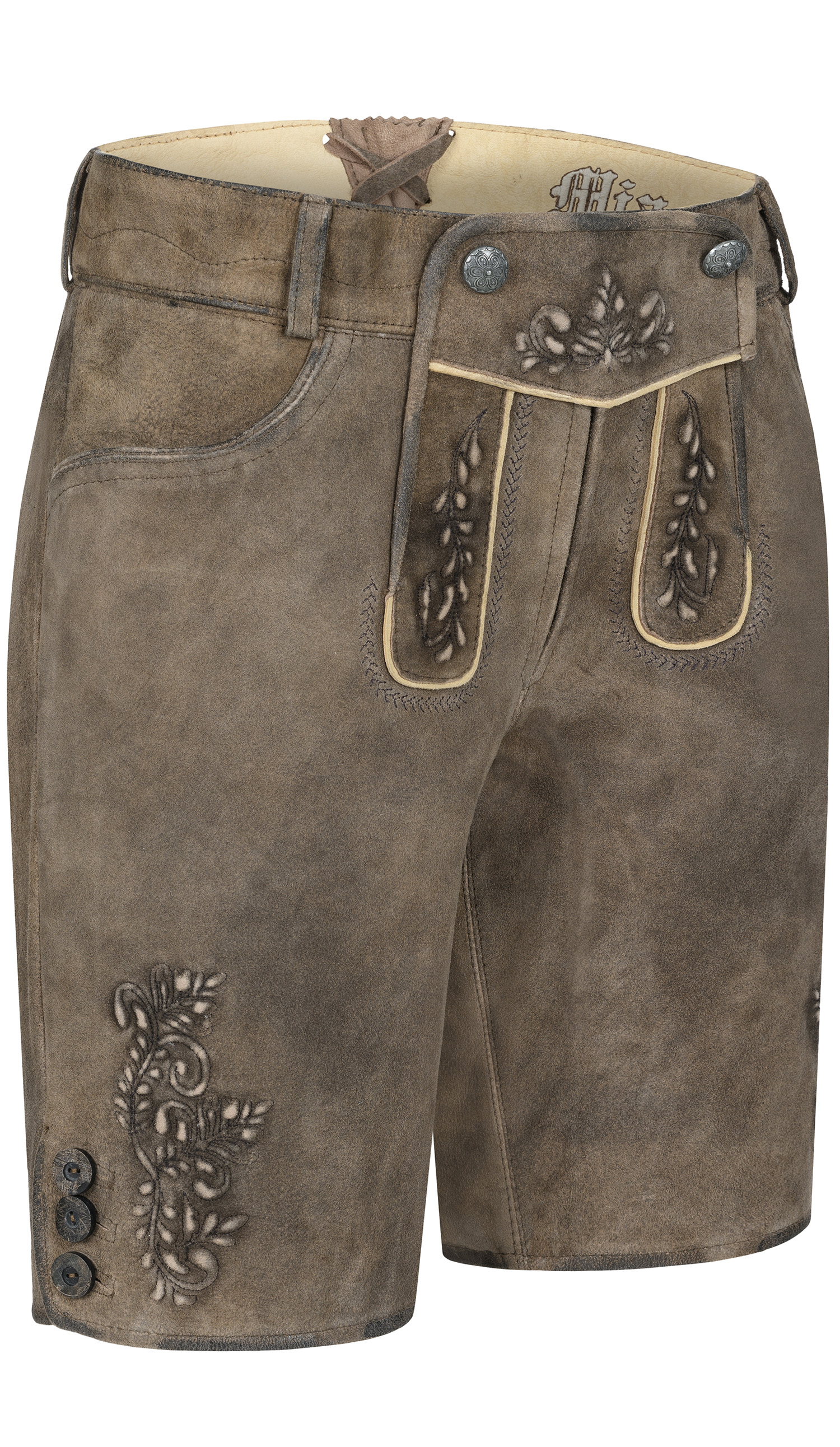 Lederhose Valerie-W Ermine in Rehbraun von Nübler