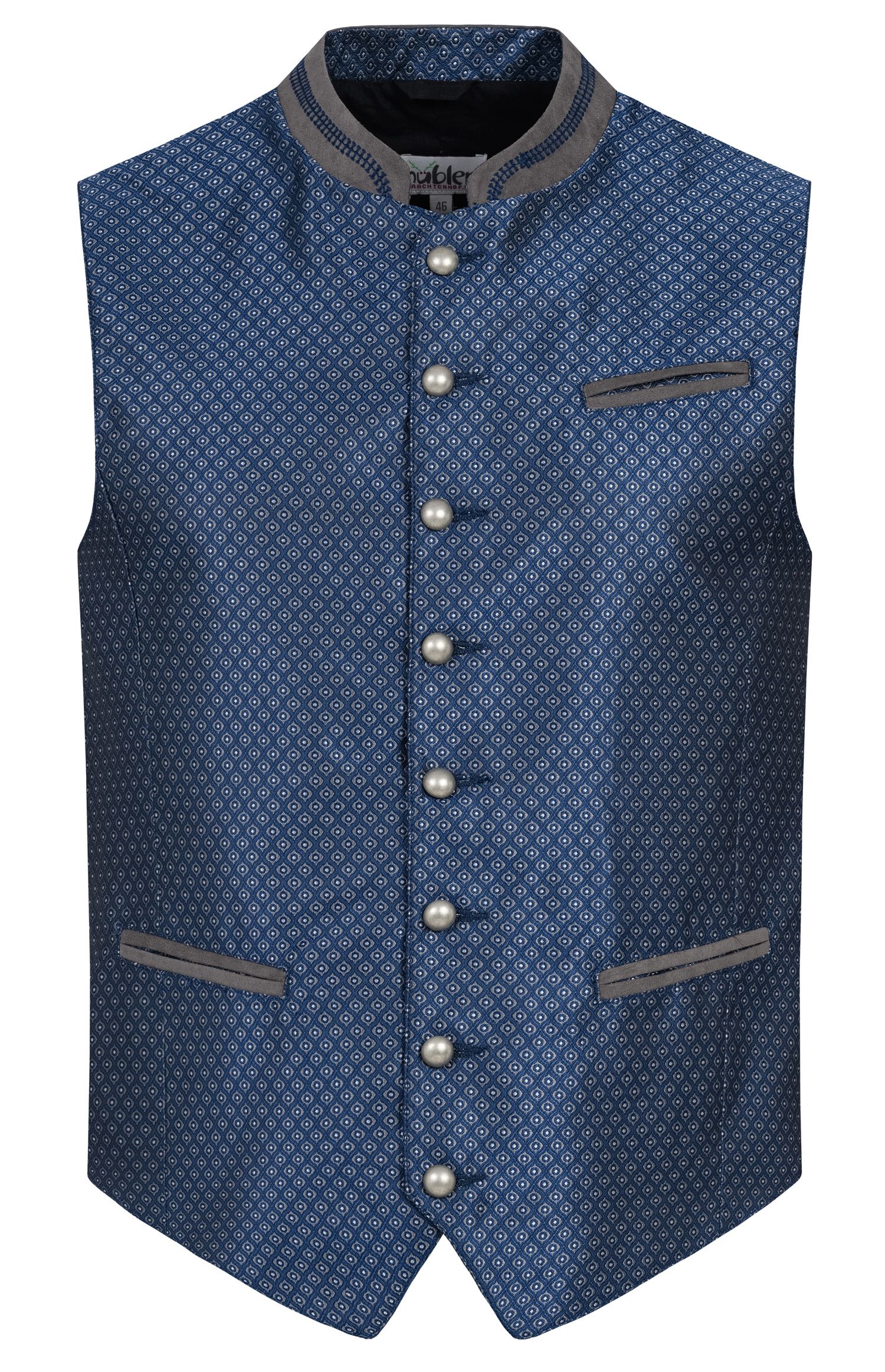 Trachtenweste Ebrahim in Blau von Nübler