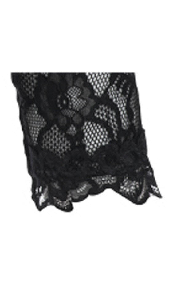 Dirndlbluse 3/4 Arm Laura in Schwarz von Nübler